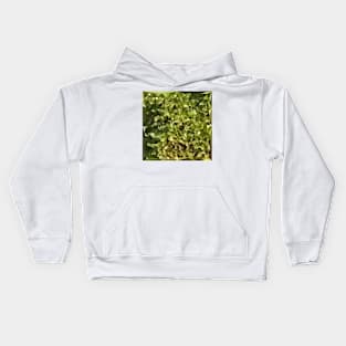 Fern Green Abstract Low Polygon Background Kids Hoodie